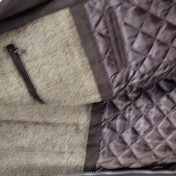 St. John's Bay Men's Jacket Insulated Heavy Duty Zipper Size M(38/40) Dark Brown - Picture 6 of 9